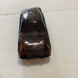 70s  amber coloured Avon cologne bottle Porsche